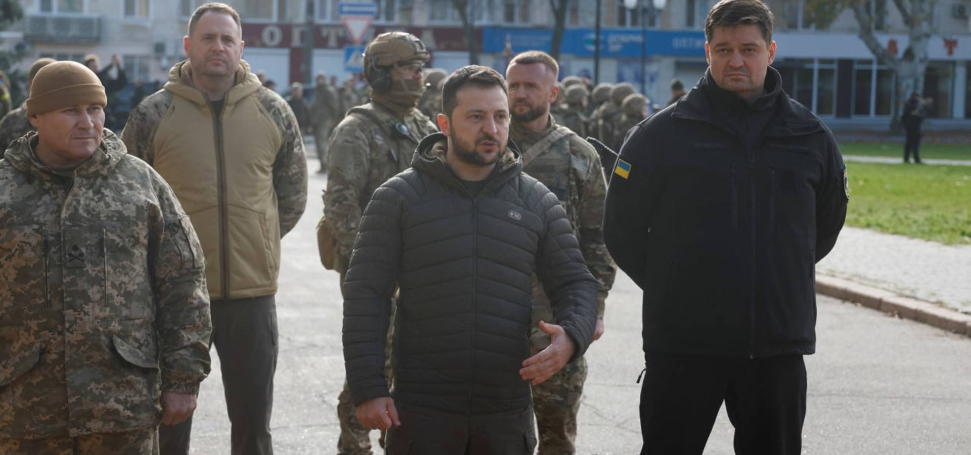 Президент України Володимир Зеленський відвідав звільнений Херсон