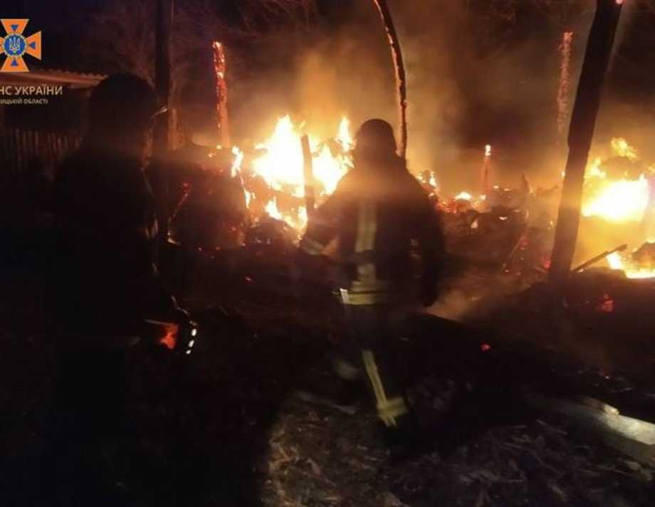 На Вінниччині пожежа знищила 7 тонн сіна