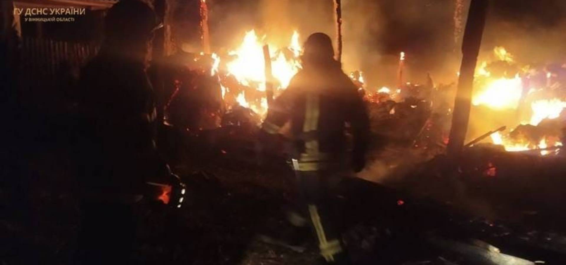 На Вінниччині пожежа знищила 7 тонн сіна