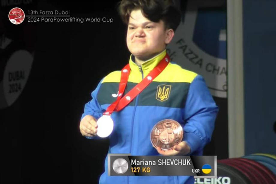 Хмільничанка Мар'яна Шевчук виборола срібло на Кубку світу з парапауерліфтингу