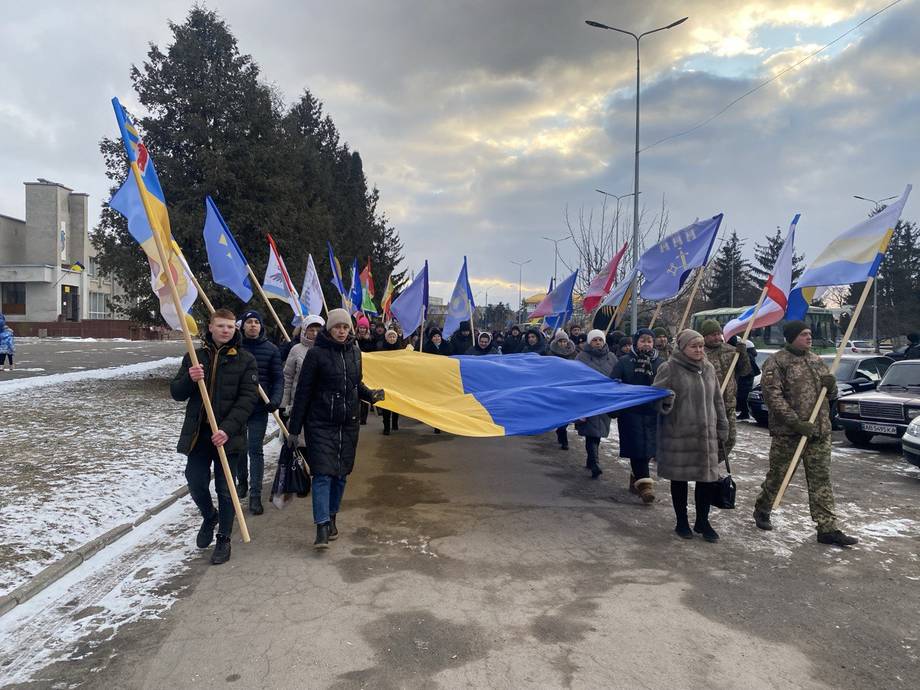 В Хмільнику вшанували Героїв Небесної Сотні