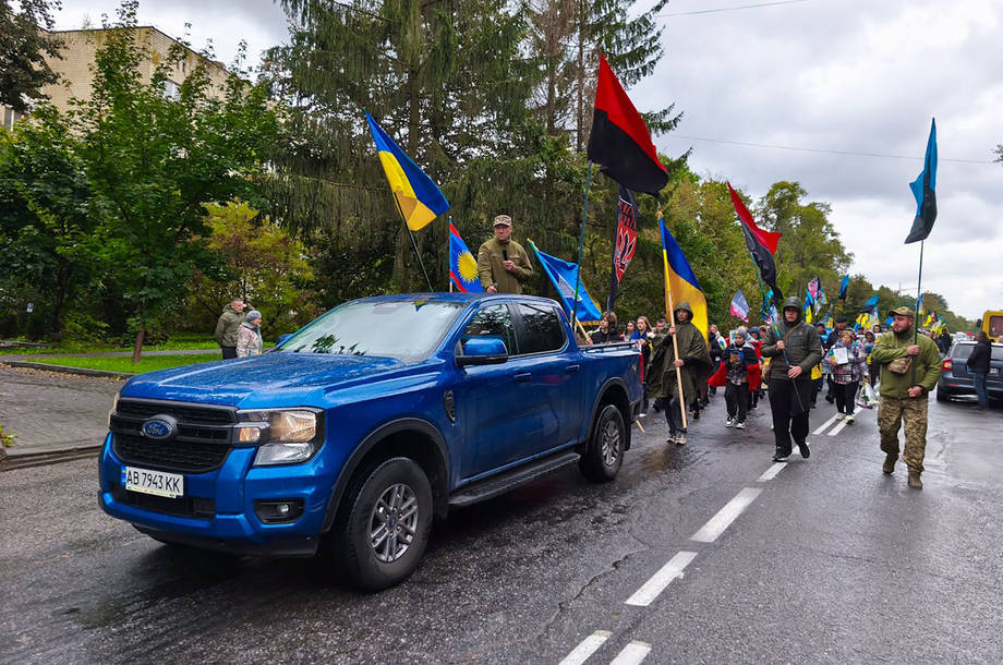 До Дня захисників і захисниць України у Хмільнику відбувся Марш Сильних