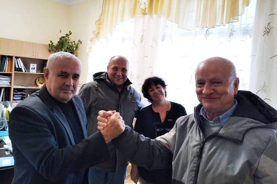 У другій школі в Хмільнику побував особливий гість з Ірландії  Брендон Моллой 