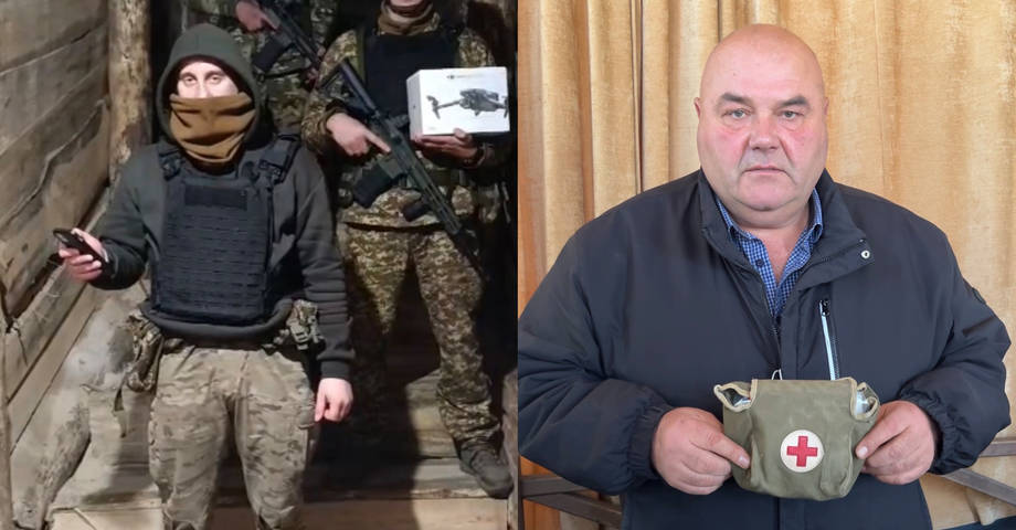 Волонтер Іван Плотиця отримав подяку та "трофей" від нацгвардійця "Дельти" з фронту
