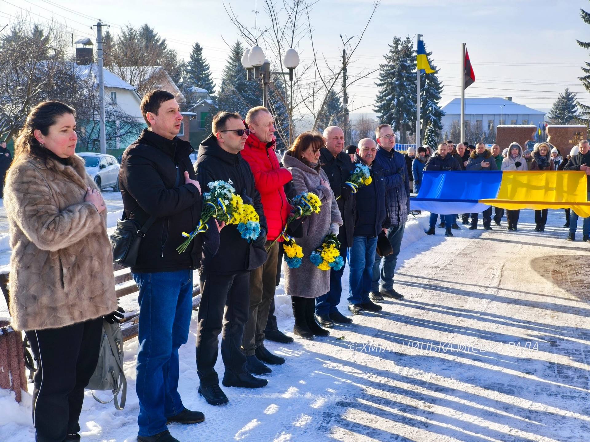 У Хмільнику вшанували Героїв Небесної Сотні