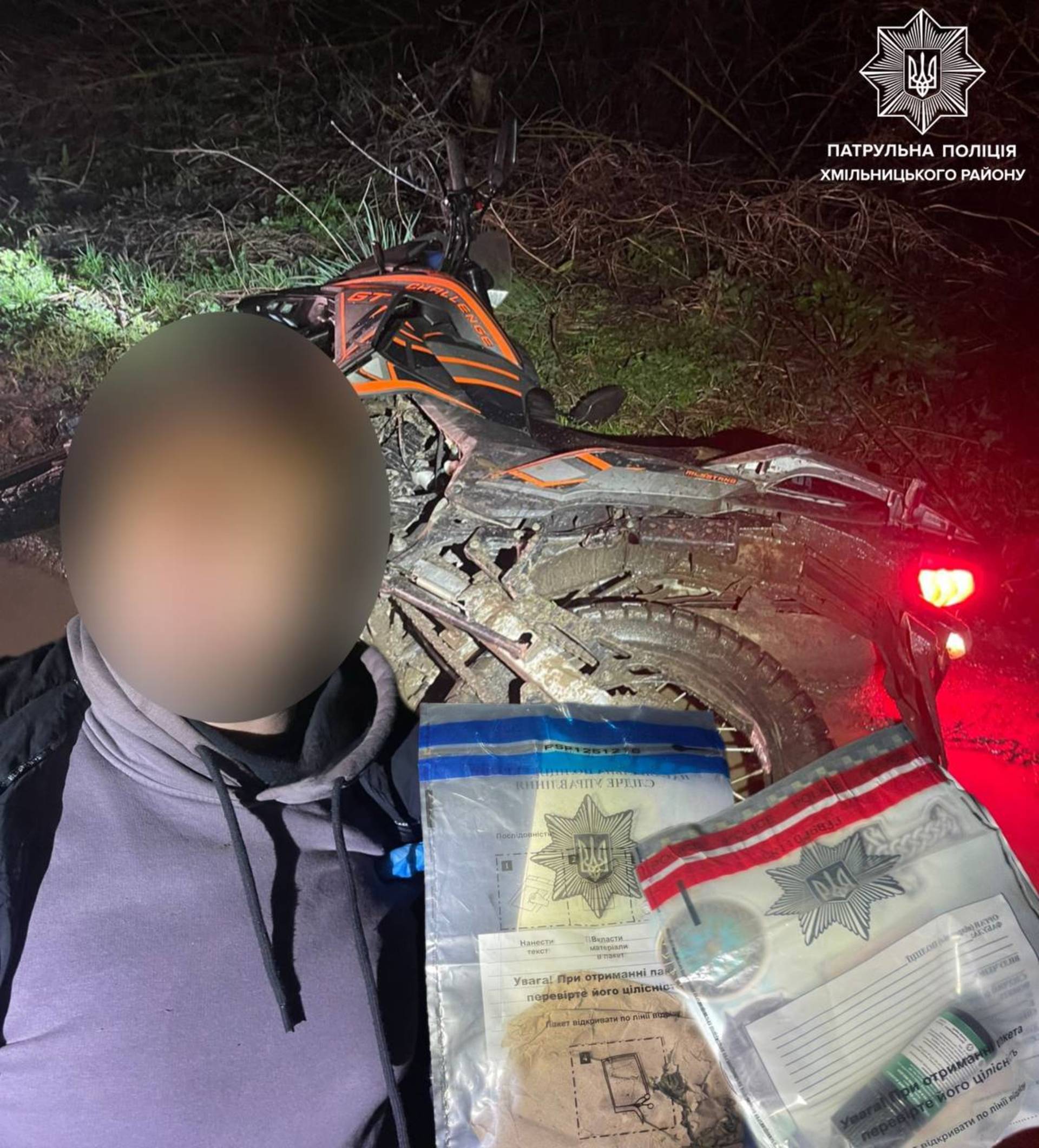 У селі Журавне Хмільницького району у водія без прав і з ознаками сп’яніння виявили ймовірні наркотики